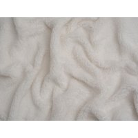 Minerva Core Range Baby Soft Sherpa Fleece Fur Fabric Ivory