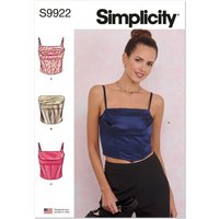 Simplicity Paper Sewing Pattern 9922
