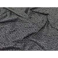 Deadstock 100% Cotton Poplin Fabric Black & White