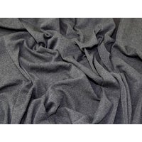 Lady McElroy Viscose Rib Stretch Knit Fabric Dark Grey