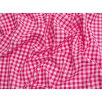 Minerva Core Range 1/4 inch Check Gingham Fabric Cerise Pink
