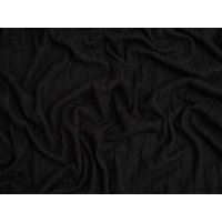 Minerva Core Range Wide Brushed Texture Rib Stretch Knit Fabric Black