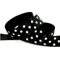 Berisfords Polka Dot Ribbon (Value Roll) 10 Black