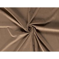 Faux Suede Stretch Knit Fabric Cream