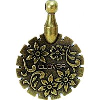 Clover Thread Cutter Pendant Antique Gold