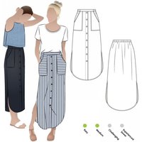 Style Arc Paper Sewing Pattern Indigo Maxi Skirt