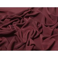 Minerva Core Range Luxury Smooth Crepe Fabric Burgandy