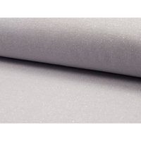 Deadstock Lurex Tubular Rib Stretch Knit Fabric Light Grey