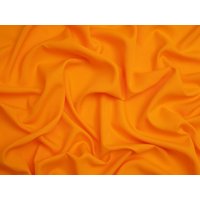 Minerva Core Range Soft Touch Crepe Fabric Bright Orange