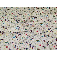 John Louden Cotton Jersey Stretch Knit Fabric Cream