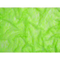 Minerva Core Range Stretch Floral Lace Fabric Neon Green