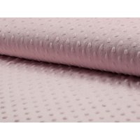 Deadstock Embossed Dimple Plush Fleece Fabric Rose Pink
