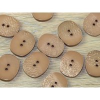 Dill Oval Shimmer Buttons (Value Pack) Beige
