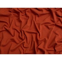 Minerva Core Range Recycled Cotton Jersey Stretch Knit Fabric Rust