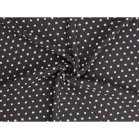 Deadstock Viscose Swiss Dot Fabric Black & White