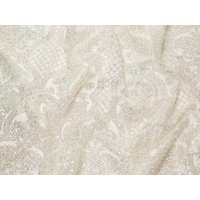 Minerva Core Range Billie Glitter Tulle Net Fabric Silver