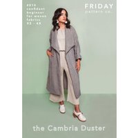 Friday Pattern Company Paper Sewing Pattern Cambria Duster