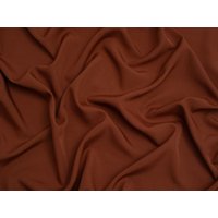 Minerva Core Range Soft Touch Crepe Fabric Sienna Brown