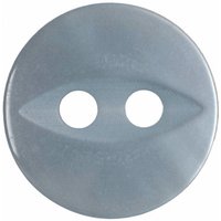 Hemline Round Fish Eye Buttons Baby Blue