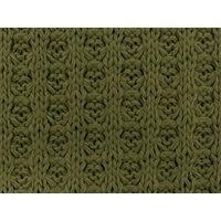 Waffle Cotton Sweater Knit Stretch Fabric Army Green