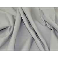 Deadstock Basket Weave Coating Fabric Silver