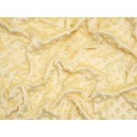 Minerva Core Range Embossed Dimple Plush Fleece Fabric Sunshine