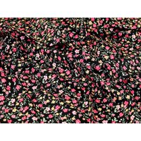 Rose and Hubble 100% Cotton Poplin Fabric Black