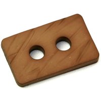 Dill Textured Rectangle Buttons (Value Pack) Brown