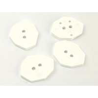 Dill Glossy Irregular Buttons (Value Pack) White