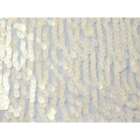 Memphis Sequin Mesh Fabric Beige