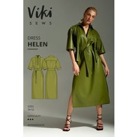 Vikisews Paper Sewing Pattern Helen Dress