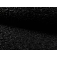 Deadstock Curly Faux Fur Fabric Black