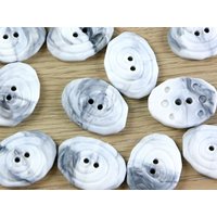 Dill Irregular Buttons (Value Pack) White Grey
