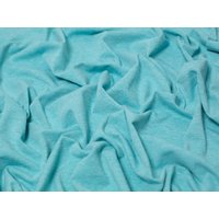 Minerva Core Range Melange Cotton Jersey Stretch Knit Fabric Robins Egg