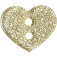 Trimits Heart Glitter Buttons (Value Pack) Light Yellow