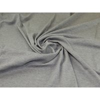 Deadstock Soft Viscose Rib Stretch Knit Fabric Grey