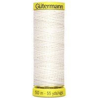 Gutermann Waxed Linen Thread White 5129