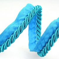 Stephanoise Flanged Piping Cord Peacock