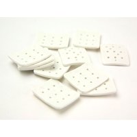 Dill Extra Large Resin Buttons (Value Pack) White