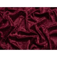 Minerva Core Range Crush Velvet Stretch Knit Fabric Burgundy