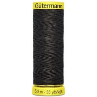 Gutermann Waxed Linen Thread Black 7202