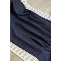 Meet MILK Derby Tencel Modal Rib Stretch Knit Fabric Dark Navy