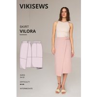 Vikisews Paper Sewing Pattern Vilora Skirt