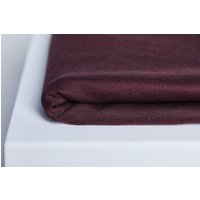 Meet MILK Two Tone Tencel Lyocell Ponte Roma Double Stretch Knit Fabric Maroon