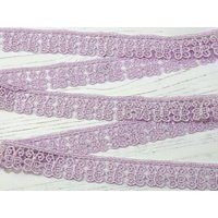 Guipure Butterfly Lace Trim Lilac