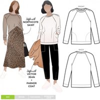 Style Arc Paper Sewing Pattern Preston Knit Sweater