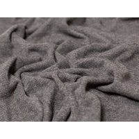 Minerva Core Range Melange Tubular Ribbing Stretch Knit Fabric Charcoal