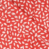 Stephanoise Leaves Bias Binding Tape Red