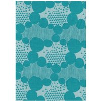 Kokka Cotton Woven Jacquard Fabric Turquoise Kokka Cotton Woven Jacquard Fabric Turquoise