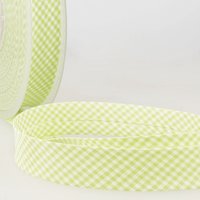 Stephanoise Gingham Bias Binding Tape Anise Green